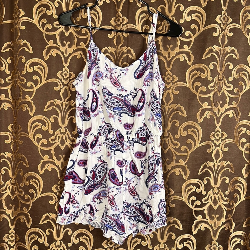 NWT COTTON ON Spaghetti Strap Paisley Romper